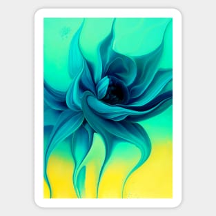 Blue Flower Sticker